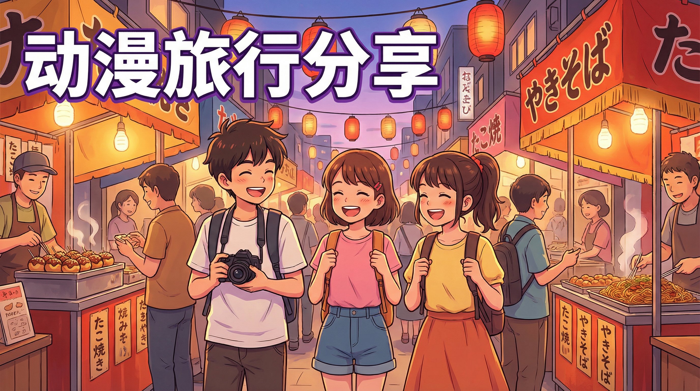 色虎动漫旅行分享-日本街头动漫演示